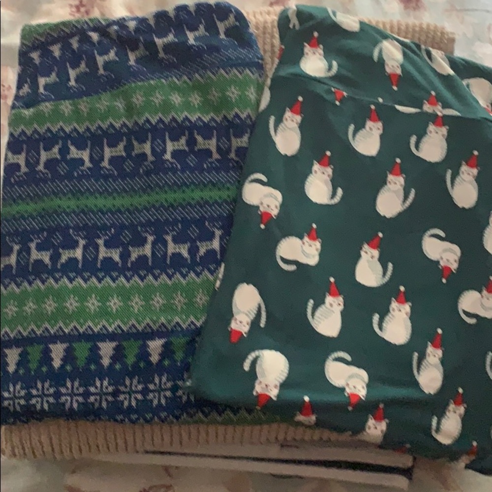 LulaRoe holiday leggings